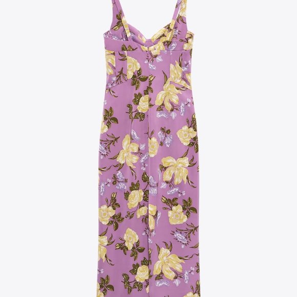 NWT ZARA MINI PRINTED FLORAL BUSTIER DRESS/ZARA EVENING DRESS - Picture 8 of 8